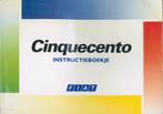 1997 Fiat Cinquecento Instructieboekje handboek Nederlands, Auto diversen, Handleidingen en Instructieboekjes, Verzenden