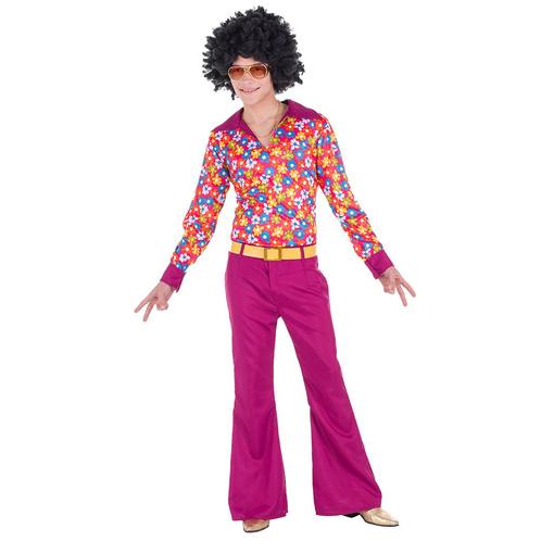 Hippie Kostuum Groovie Flower, Kleding | Heren, Carnavalskleding en Feestkleding, Nieuw, Ophalen of Verzenden