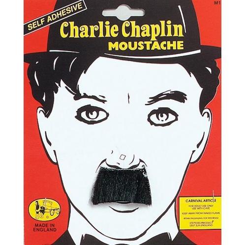 Snor Charlie Chaplin - Snorren, Hobby en Vrije tijd, Feestartikelen, Verzenden