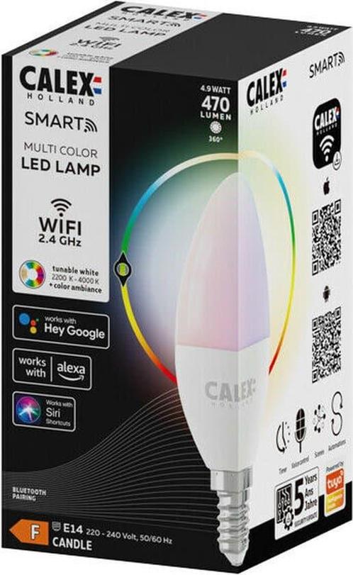 Calex Smart LED Lamp Slimme Verlichting - E14 - Wifi Bulb -, Huis en Inrichting, Lampen | Losse lampen, Zo goed als nieuw, Ophalen of Verzenden