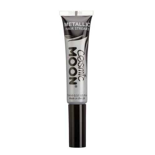 Cosmic Moon Metallic Hair Streaks Silver 15ml, Hobby en Vrije tijd, Feestartikelen, Nieuw, Verzenden
