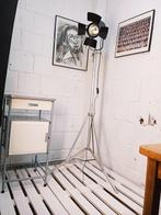 Statief vloerlamp - Vintage refectorlamp - Aluminium, Staal,