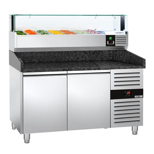 GGM Gastro | Pizza koelwerkbank PREMIUM - 1500x800mm - met 2, Zakelijke goederen, Horeca | Meubilair en Inrichting, Verzenden