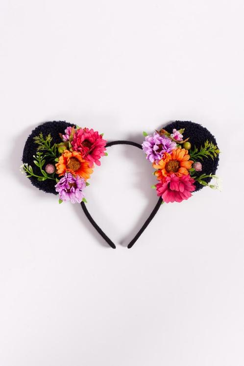 Haarband Mouse Oortjes Bloemetjes Oranje Paars Roze Madelief, Kleding | Dames, Carnavalskleding en Feestkleding, Accessoires, Nieuw