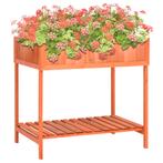 vidaXL Kruidenplantenbak 80x60x80 cm massief vurenhout, Tuin en Terras, Verzenden, Nieuw, 60 tot 100 cm, 60 cm of meer