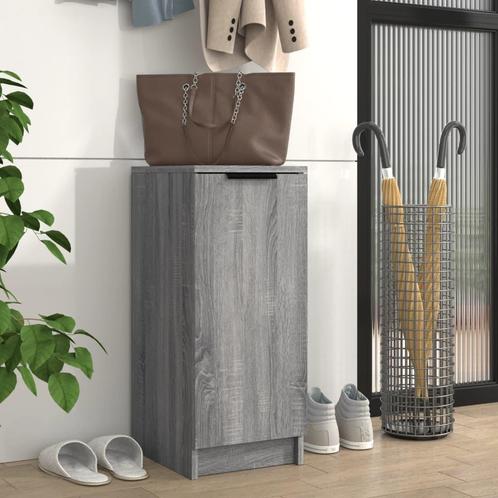 vidaXL Schoenenkast 30x35x70 cm bewerkt hout grijs sonoma, Huis en Inrichting, Kasten | Overige, Nieuw, Verzenden