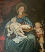 Italiaanse school (XIX) - Madonna con Bambino - XL format, Antiek en Kunst