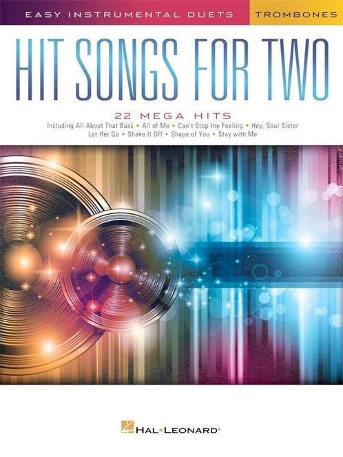 Hit Songs for Two Trombones, Muziek en Instrumenten, Bladmuziek, Trombone, Nieuw, Ophalen of Verzenden