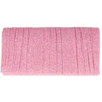 Avondtasje/Gala - Glitter Helder Roze Plisse - Envelopmodel, Sieraden, Tassen en Uiterlijk, Tassen | Damestassen, Ophalen of Verzenden