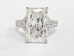 Cocktailring - 14 karaat Witgoud - 6.94ct. tw. Diamant