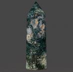 Moss Agate Moss agate kwaliteitstoren - Hoogte: 19 cm -