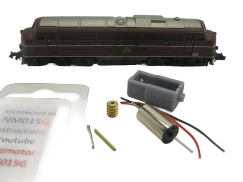 micromotor NM015G motor ombouwset voor Minitrix Nohab, Hobby en Vrije tijd, Modeltreinen | N-Spoor, Gelijkstroom, Overige typen