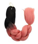 Jumbo Braids Hairextentions Color 60cm Zwart Roze, Sieraden, Tassen en Uiterlijk, Uiterlijk | Haarverzorging, Verzenden, Nieuw