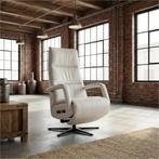 Leren elektrisch relaxfauteuil Calm - Toledo Purewhite, Huis en Inrichting, Fauteuils, Bohemian, Industrieel, Modern, Scandinavisch