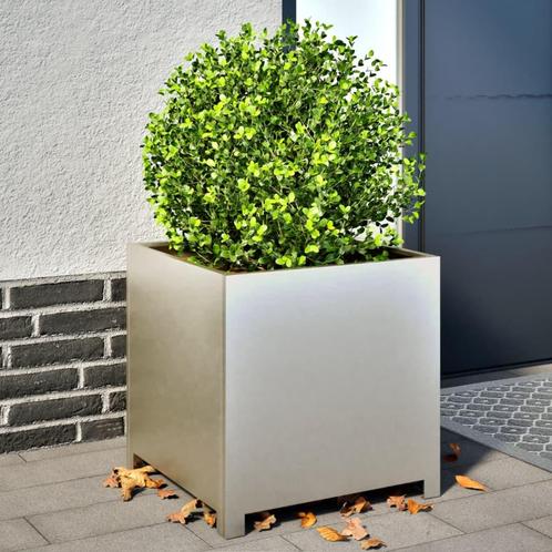 vidaXL Plantenbak 50x50x50 cm roestvrij staal, Tuin en Terras, Bloembakken en Plantenbakken, Nieuw, Metaal, Verzenden