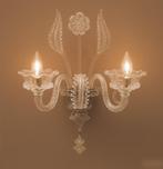 Murano (SECONDO LOTTO) di due pezzi - Kaars wandlamp (2) -, Antiek en Kunst, Antiek | Lampen