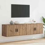 vidaXL Wandtv-kast Set 2 pcs Artisan Eiken 80 x 34,5 x 40 cm, Huis en Inrichting, Verzenden, Nieuw, 50 tot 100 cm, Minder dan 100 cm