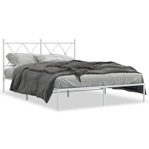 Metalen Bed 140x190 Wit - Robuust Design OP = OP!, Huis en Inrichting, Slaapkamer | Bedden, 140 cm, 190 cm of minder, Wit, Nieuw