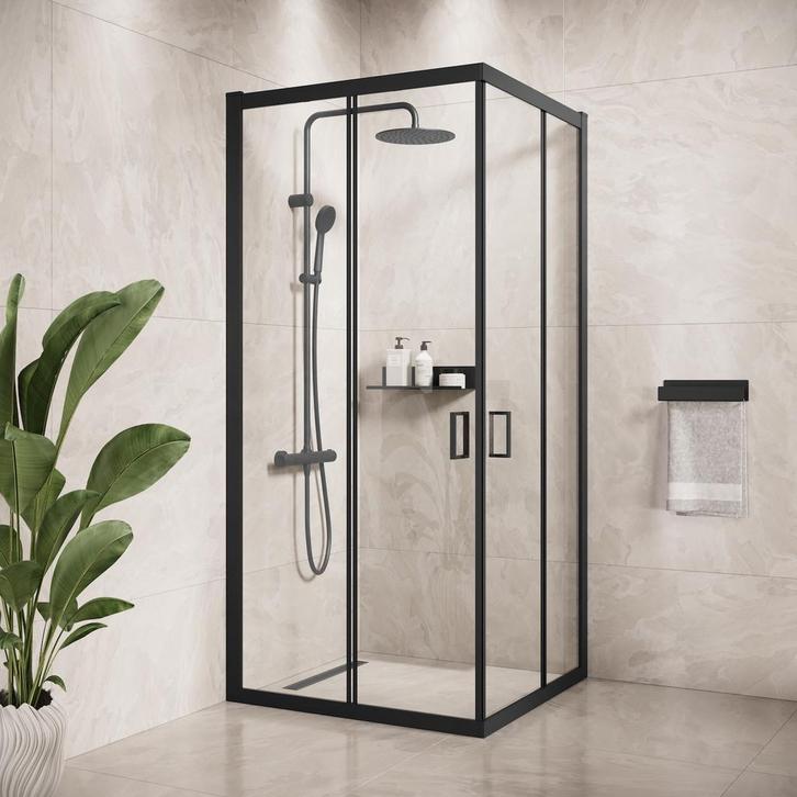 Douchecabine Dakota 80 x 80 x 190 cm Zwart, Doe-het-zelf en Verbouw, Sanitair, Nieuw, Douche, Verzenden