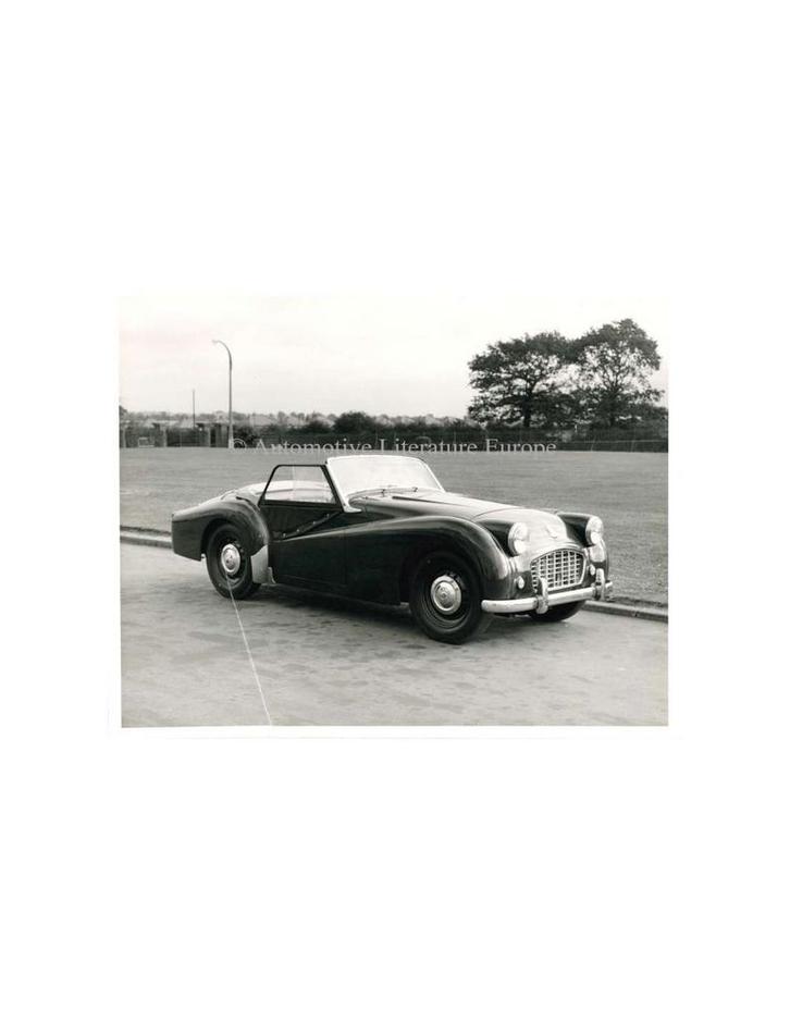 1955 TRIUMPH TR3 CABRIOLET PERSFOTO, Boeken, Auto's | Folders en Tijdschriften