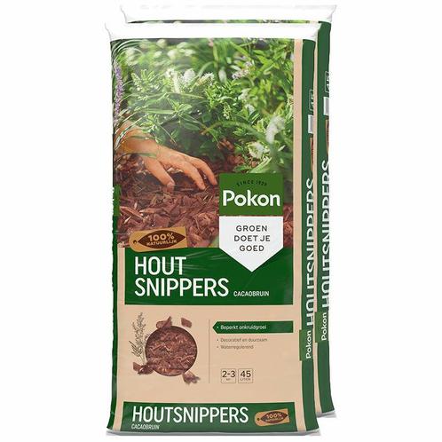 20 x 45L Pokon Houtsnippers Cacaobruin, Tuin en Terras, Aarde en Mest, Ophalen of Verzenden