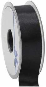 Dubbelsatijn lint Zwart 38 mm rol 25 meter, Ophalen of Verzenden, Nieuw
