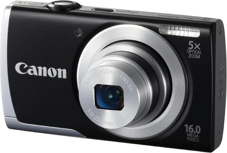Canon PowerShot A2500 Digitale Compact Camera - Zwart, Audio, Tv en Foto, Fotocamera's Digitaal, Zo goed als nieuw, Verzenden
