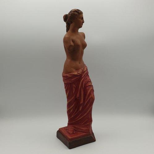 Venere in terracotta policroma (h 35 cm) - Figuur -, Antiek en Kunst, Antiek | Glas en Kristal