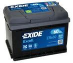 Exide 60AH Accu EB602 Batterij 540A Excell 12V Loodaccu B..., Ophalen of Verzenden, Nieuw