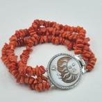 Bloedkoraal - Zilver - Armband - Middellandse Zee Koralen, Antiek en Kunst