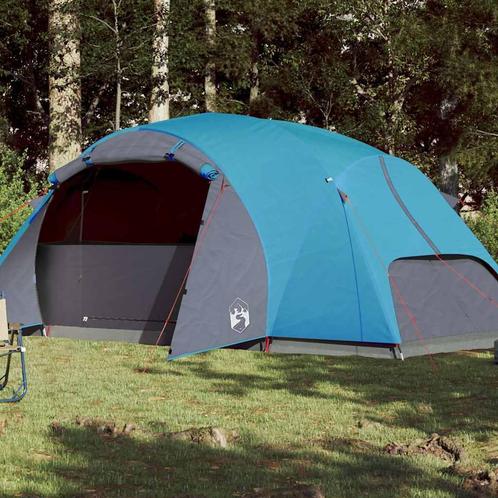 vidaXL Gezinstent crossvent 8-persoons waterdicht blauw, Caravans en Kamperen, Tenten, Nieuw, tot en met 2, Verzenden