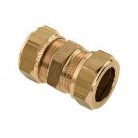 BONFIX Knel messing rechte koppeling 35 x 35 mm, Doe-het-zelf en Verbouw, Buizen en Afvoer, Ophalen of Verzenden