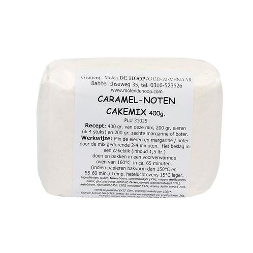 Molen de Hoop Caramel Notencakemix 400gr, Hobby en Vrije tijd, Taarten en Cupcakes maken, Nieuw, Verzenden