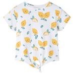 vidaXL Kindershirt met knoop in de zoom 92 ecru, Verzenden, Nieuw