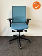 Gispen Zinn - 4D Armleggers - Blauw gestoffeerde zitting met, Werkplek, Ophalen of Verzenden, Gebruikt, Stoel