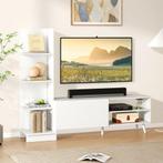 2dekans | coast Woonwand TV-meubel - Wit - 140 x 31 x 115,5, Huis en Inrichting, Kasten | Televisiemeubels, Ophalen of Verzenden