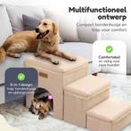 4Paw® Beige 2-in-1 hondentrap voor kleine honden tot 60 kg, Verzenden, Nieuw