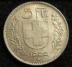 Zwitserland. 5 Francs 1922 (Zonder minimumprijs)