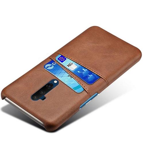 OnePlus 7T Pro Hoesje Slim Leder Kaarthouder Bruin, Telecommunicatie, Mobiele telefoons | Hoesjes en Frontjes | Overige merken