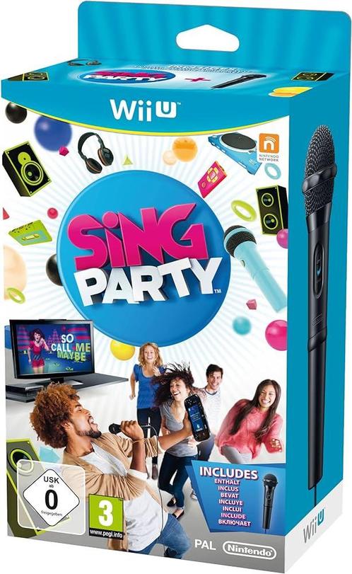 Wii U Sing Party Incl. Microfoon, Spelcomputers en Games, Games | Nintendo Wii, Zo goed als nieuw, Verzenden