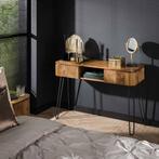 Sedona kaptafel 110 cm mangohout zandkleur - OUTLET B, Ophalen of Verzenden, Nieuw
