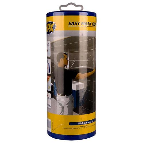HPX Easy Mask Film crêpepapier + dispenser 1100mm x 33m, Doe-het-zelf en Verbouw, Verf, Beits en Lak, Nieuw, Verzenden
