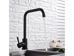 Veiling - Keukenkraan Bologna U mat zwart - kraan - mengkraa, Nieuw