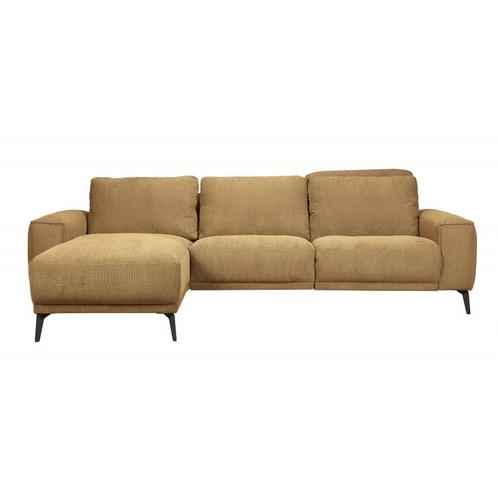 SALE: -40% Woonexpress Hoekbank Friesland - Stof - Geel -, Huis en Inrichting, Banken | Bankstellen, Nieuw, Overige materialen