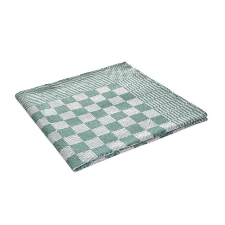 Theedoeken Groen en Wit Geblokt 65x65cm 100% Katoen - Treb T, Huis en Inrichting, Keuken | Textiel, Theedoek of Handdoek, Overige kleuren
