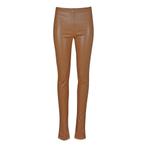 Eight Paris • beige leerlook broek • S, Kleding | Dames, Broeken en Pantalons, Nieuw, Beige, Eight Paris, Maat 36 (S)