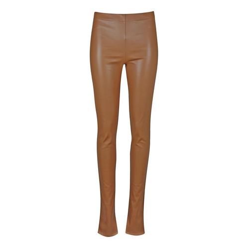 Eight Paris • beige leerlook broek • XS, Kleding | Dames, Broeken en Pantalons, Beige, Nieuw, Maat 34 (XS) of kleiner, Verzenden