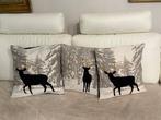 San Leucio top quality 3 exclusieve kussens met herten in, Antiek en Kunst