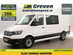Vw Crafter 35 2.0 TDI L3H2 140PK DC 6Pers Airco PDC TrekH, Auto's, Volkswagen, Wit, Nieuw, Te koop