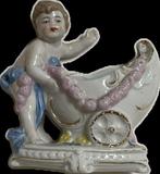 inconnu - Miniatuur figuur - paire de chérubins au, Antiek en Kunst, Antiek | Glas en Kristal